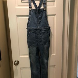 Madewell Denim Overalls Drop Hem